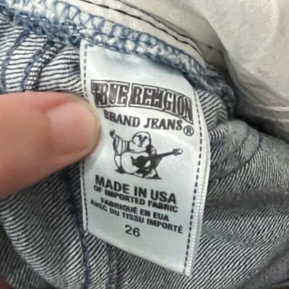 True Religion Audrey Slim Boyfriend Denim Blue Jeans Size 26 Made in the USA - Picture 10 of 13